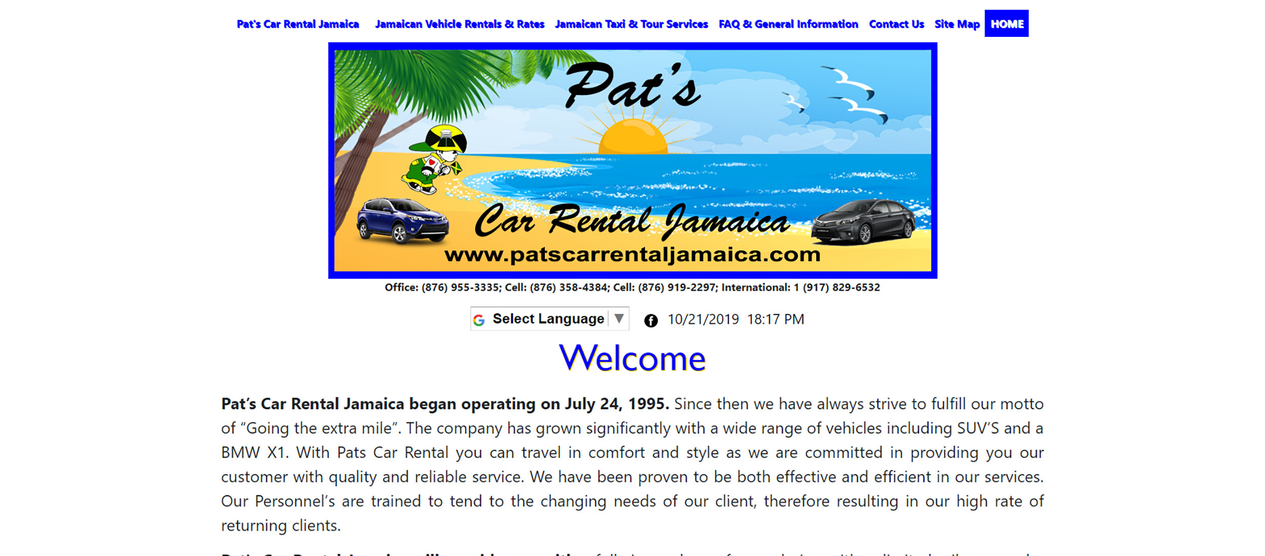 Pat's Car Rental Jamaica by Barry J. Hough Sr.
